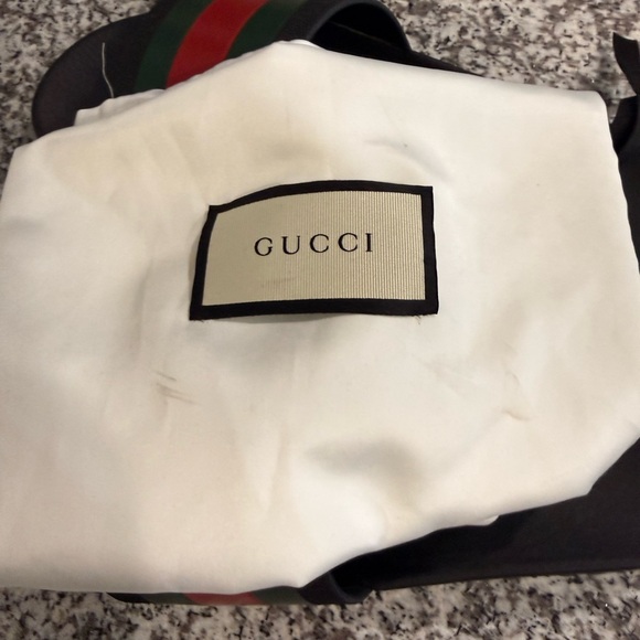 Gucci Black, Red, and Green Slide Sandals
Men’s size 8.5 main image 4